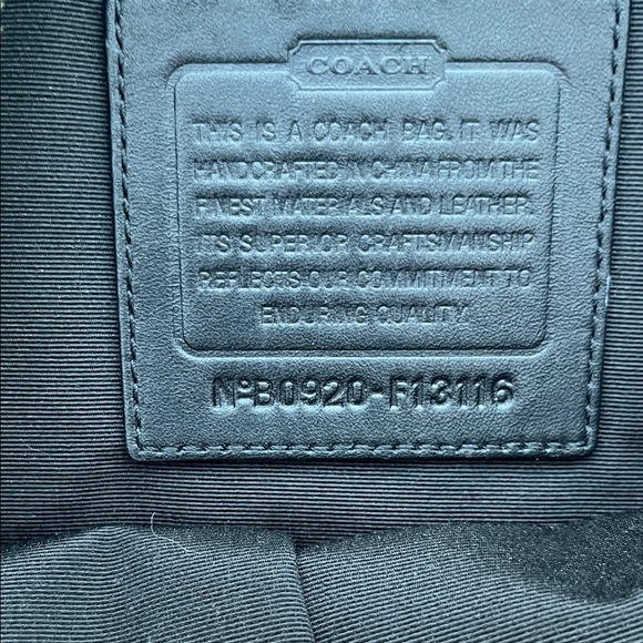 Coach Signature Monogram Shoulder Bag in Black & White Y2K - Picture 3 of 9